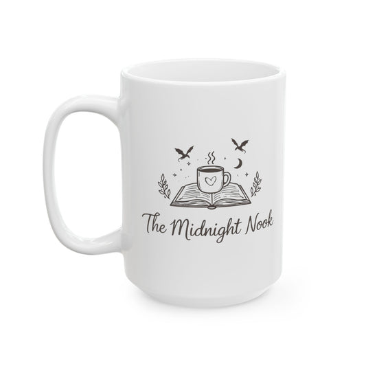 The Midnight Nook Mug - White