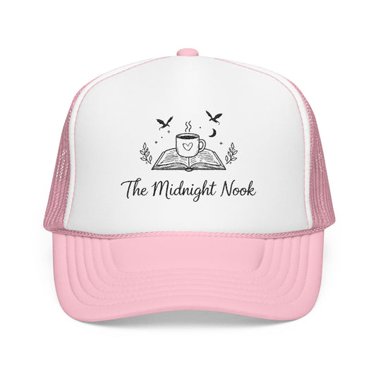 The Midnight Nook Embroidered Trucker Hat
